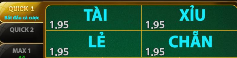 Các Cửa Cược Keno Thông Dụng